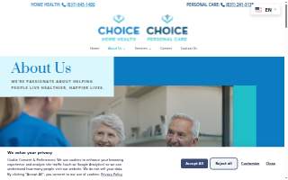 Choice Home Health & Personal Care website