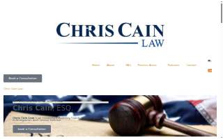 Chris Cain Law of Monterey website