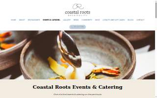 Coastal Roots Events & Catering website
