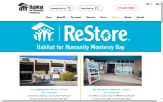 Habitat For Humanity ReStore Monterey website