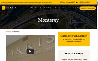 Harris Personal Injury Lawyers, Inc. website