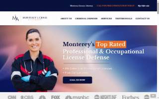 Monterey License Attorney website