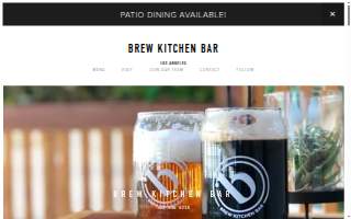 Brew Kitchen Bar website