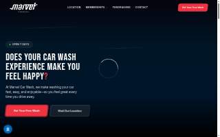 Marvel Carwash website