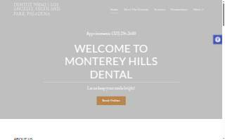 Monterey Hills Dental website