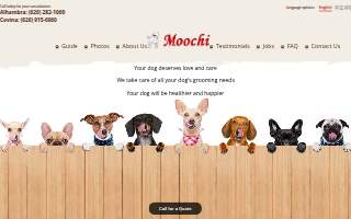 Moochi Dog Salon & Supply of Monterey Park website