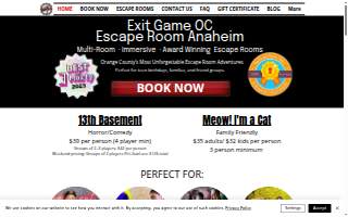 The Exit Game | Escape Room Los Angeles website