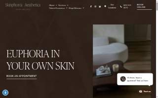 Skinphoria Aesthetics website