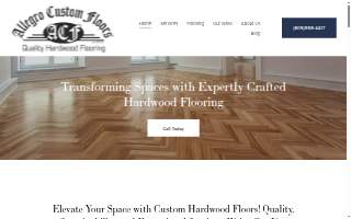 Allegro Custom Floors website