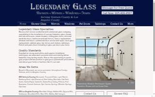 Legendary Glass Windows & Doors website