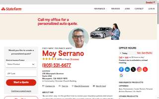 Moy Serrano - State Farm Insurance Agent website