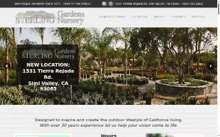 Sterling Gardens Nursery website