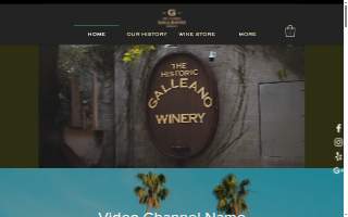 Galleano Winery website