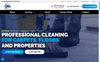 JNL Carpet Cleaning Services website