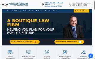Moreno Valley Probate Law website