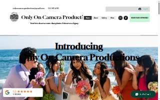 Only On Camera Productions LLC website