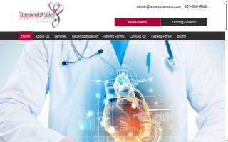 Temecula Valley Cardiology of Moreno Valley website