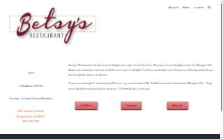 Betsy's Restaurant website