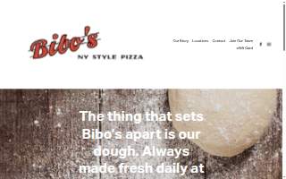 Bibo's Pizza & Pasta website