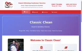 Classic Clean of Morgan Hill website