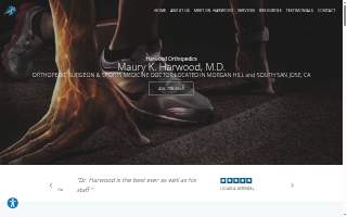 Harwood Orthopedics website