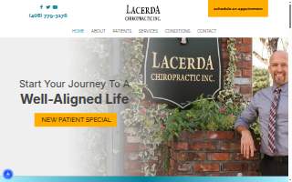 Lacerda Chiropractic Inc. website
