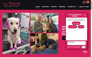 Le Pooch Grooming & Boutique of Morgan Hill website