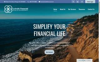 Ledwith Financial Wealth Management website