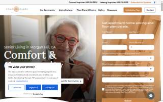 Loma Clara Senior Living website