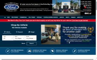 The Ford Store Morgan Hill website