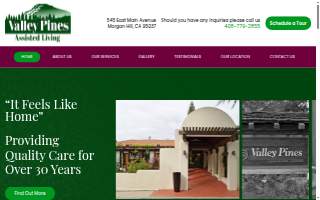 Valley Pines Assisted Living website