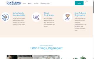Arti Pediatrics website