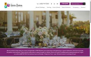 Danny Thomas Party Rentals website