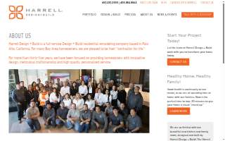 Harrell Design + Build website