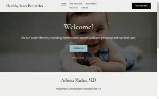 Healthy Start Pediatrics website