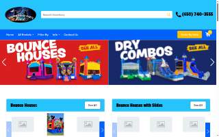 Jumper House Party Rental of Mountain View website