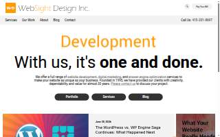WebSight Design, Inc. of Mountain View website