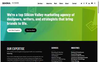 Zooka Creative website