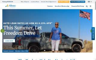 Altura Credit Union of Norco website