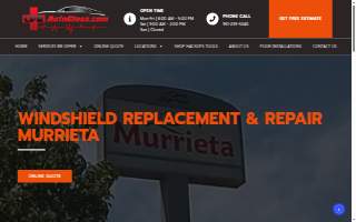 CPR Auto Glass of Murrieta website