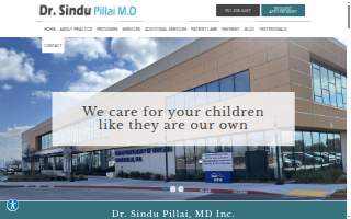 Dr. Sindu Pillai, MD Inc. website
