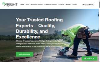 Fix Right Roofing website