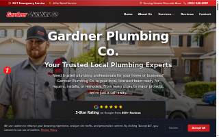 Gardner Plumbing Company website