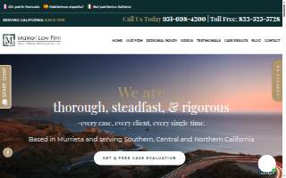 Maineri Law Firm of Murrieta website
