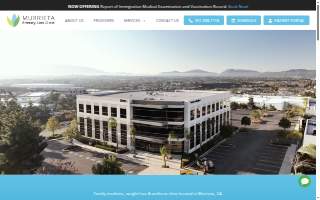 Murrieta Primary Care Clinic website