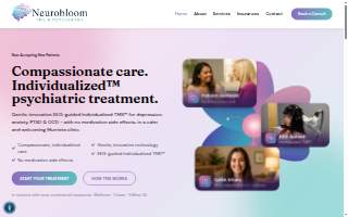 NeuroBloom TMS & Psychiatry website