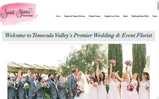 Sweet Stems Florist Events website