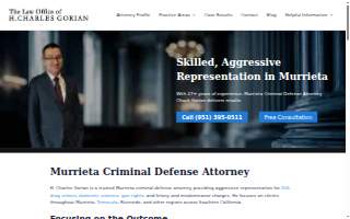 The Law Office of H. Charles Gorian website