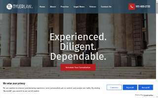 Tyler Law, LLP website