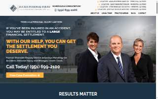 Zucker Personal Injury & Accident Lawyers, APC website